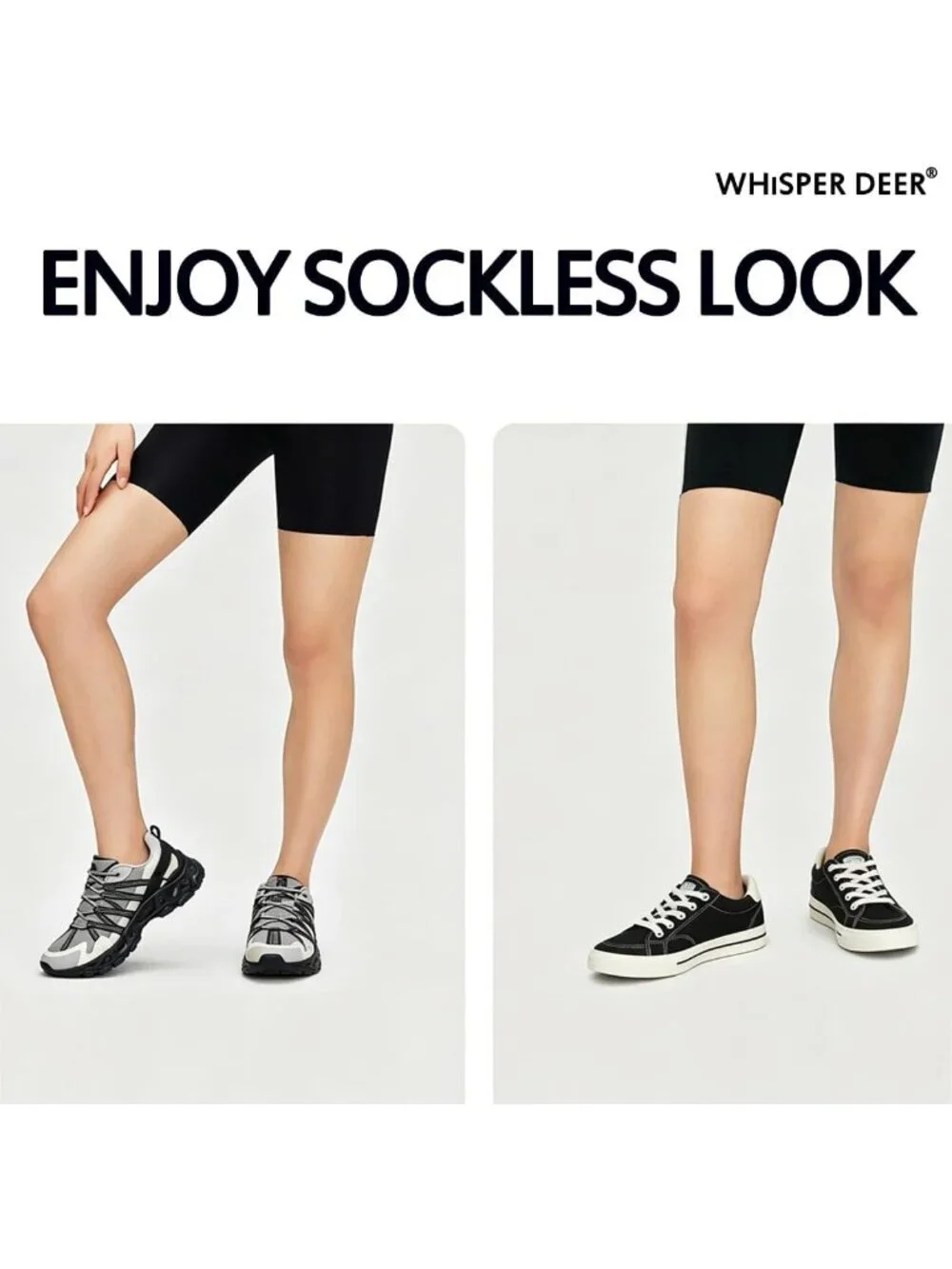 Invisible No Show Liner Socks for Women - Cotton Low Cut Sneaker Socks with